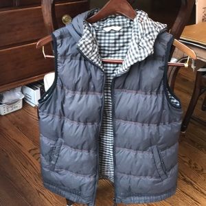 Lululemon reversible gingham down vest.